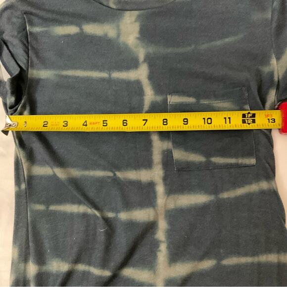 ASOS Blue Tie Dye Bodycon Crewneck T-shirt Dress  4 Comfy Cozycore Hippie Casual - Picture 5 of 9